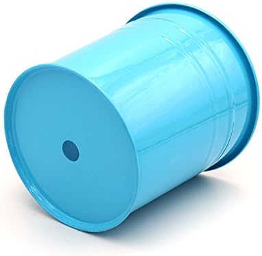 KINGLAKE Flower Pots,10 Pcs Metal Iron Hanging Flower Plant Pots Balcony Garden Plant Planter Baskets Fence Bucket Pot 4'' Flower Holders with Detachable Hook KINGLAKE