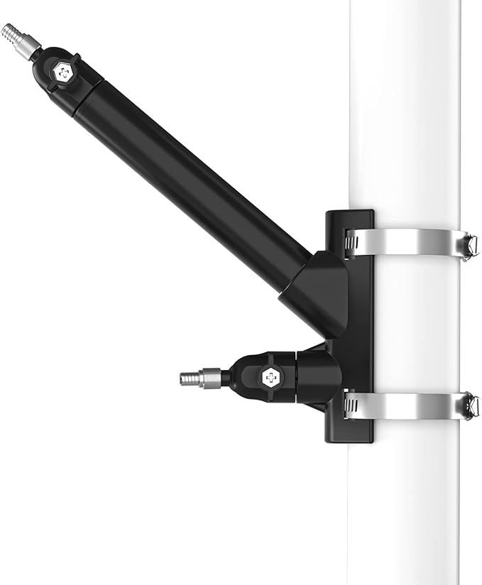 HOLACA 2-in-1 Pole Mounting Bracket for Ring Stick Up Cam/Spotlight Cam Pro/Plus/Outdoor Cam Plus, Solar Panel and Battery Outdoor Mount Accessories HOLACA