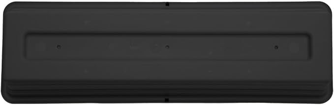 Bloem Dura Cotta 18" Black Resin Rectangle Window Box Planter with Saucer Tray for Indoor and Outdoor Gardening Bloem