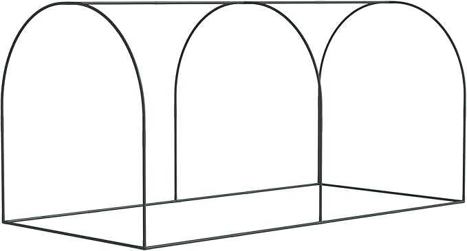 Outsunny 8' x 4' Crop Cage, Plant Protection Tent with Two Zippered Doors, Storage Bag and 4 Ground Stakes, for Garden, Yard, Lawn, Green Outsunny