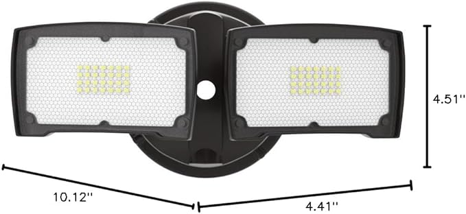 LEPOWER 3000LM LED Flood Light Outdoor, Switch Controlled LED Security Light, 28W Exterior Lights with 2 Adjustable Heads, 5500K, IP65 Waterproof for Garage, Yard, Patio Brown LEPOWER