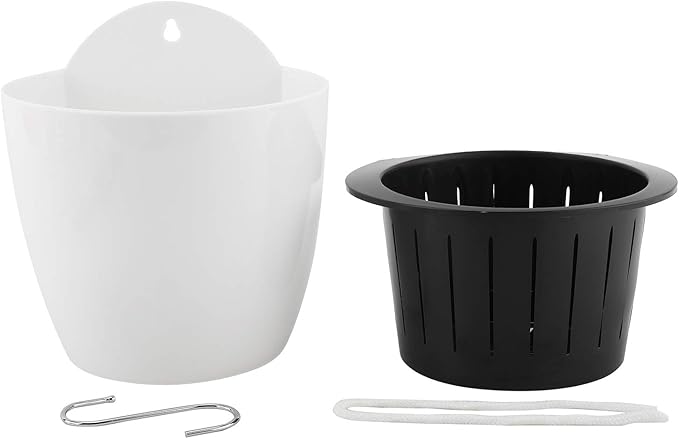 Homend 7 Pack Self Watering Hanging Planters, L Size, Suitable for Indoor or Outdoor Use, Durable and Great for Gifting DasMarine