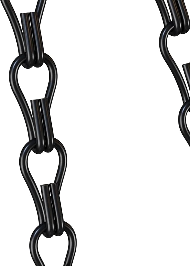 garini 6 Pack, 23 Inch Hanging Baskets Chain,Black Hanging Chains with Hooks Flower Pot Chain Replacement Plant Hangers for Planters, Bird Feeders and Lanterns garini