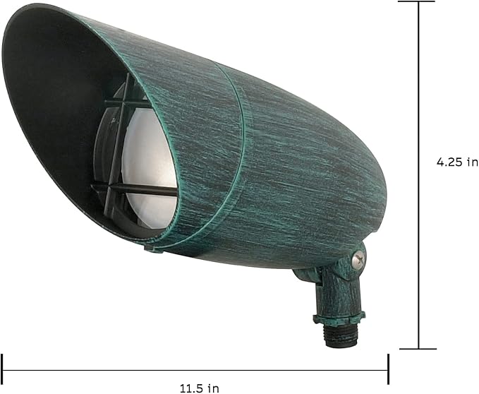 Nuvo Lighting SF76/657 Transitional One Light Landscape in Verde Finish, 11.50 inches Nuvo