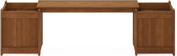 Furinno FG16011 Tioman Hardwood Flower Box, Brown Furinno-FitsYourSpaceFitsYourBudget