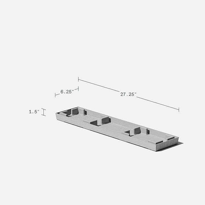 Veradek Midori Long Trough Planter (Light Grey, 31 inch - 2 Pack with 2 Saucer Trays) VeradekOutdoor