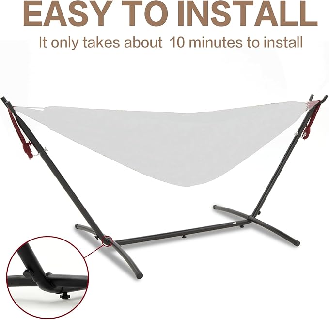 PNAEUT Hammocks Stand Only (Black Stand) PNAEUT