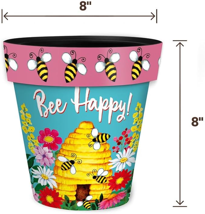 Briarwood Lane Bee Happy Beehive Small Planter BriarwoodLane