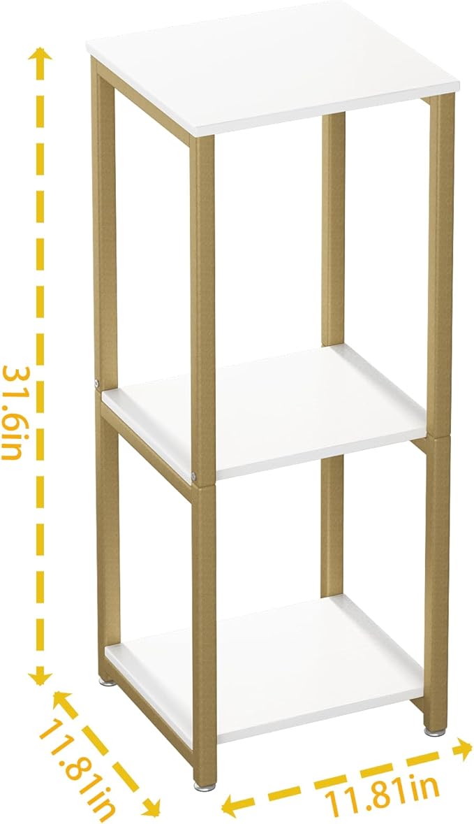 Plant Stand Indoor Corner Tall 3 Tier Metal Modern Flower Storage Plant Shelf Holder for Living Room Balcony Garden,Gold (3 Tier-Gold) YIZAIJIA