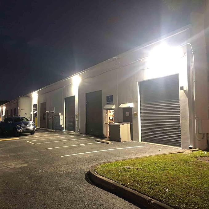 HYPERLITE LED Wall Pack Light 120W with Dusk to Dawn Photocell and Glass Lens LED Security Flood Commercial and Industrial Outdoor LED Wall Lights Out Door for House Warehouses UL Listed HYPERLITE