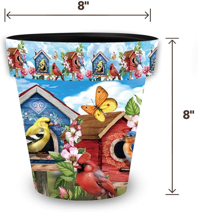 Briarwood Lane Floral Birdhouses Small Planter BriarwoodLane