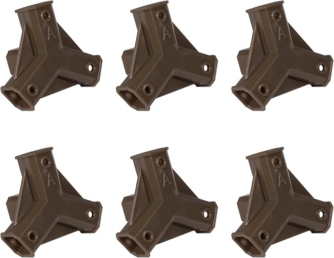 Tikea 6Pcs 4-joint Connectors of Hexagon Plant Stand For DIY Tikea
