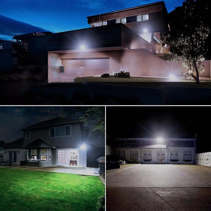 dephen 30W LED Flood Lights Outdoor with Bracket Mount, 3450Lumen 120V Security Lighting, 5000K IP65 Waterproof Wall Pack Floodlight for Garden Yard Patio Porch (UL-Listed) dephen
