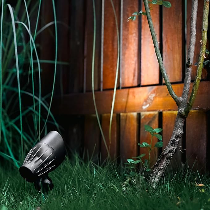 Malibu Landscape Lighting Outdoor 50W Spotlight Waterproof Halogen Floodlight Low Voltage Lights 380Lumen Warm White with Stake for Garden Yard Pathway Lawn Driveway Outdoor Lighting 6Pack 8301-9601 Rootora