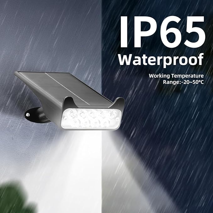 Solar Spotlights Outdoor Waterproof Landscape Path Lights Solar Dusk to Dawn Outdoor Lighting 4 Brightness Modes for Garden Pathway Tree Driveway Porch Yard HOFLYW