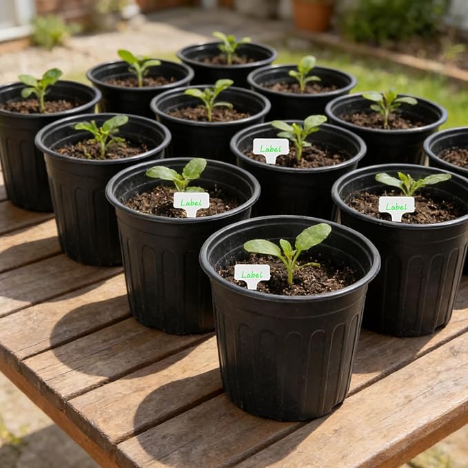 72-Pack 2/2.5/3 Gallon Flexible Plastic Plant Pots, Thickened Soft Seed Starting Container for Indoor Outdoor Plants, Seedlings, Vegetables, Succulents and Cuttings Niiiice