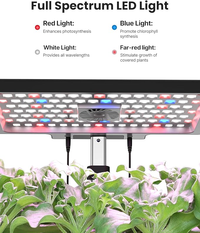 iDOO Hydroponics Growing System Kit 12Pods WiFi, Christmas Gifts for Women Mom, Indoor Herb Garden with LED Grow Light for Home, Built-in Fan, AutoTimer, 6.5L Large Tank Plant Germination Kit, Black idoo
