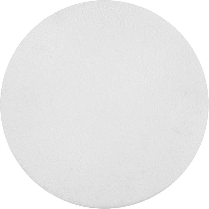 JONATHAN Y TBL1109B Brady 16.25" Minimalist Modern Drum Indoor/Outdoor Accent Table Contemporary, Mid-Century, Art Deco, Bohemian, Patio, Garden, Bathroom, Living Room, White Frosted JONATHANY