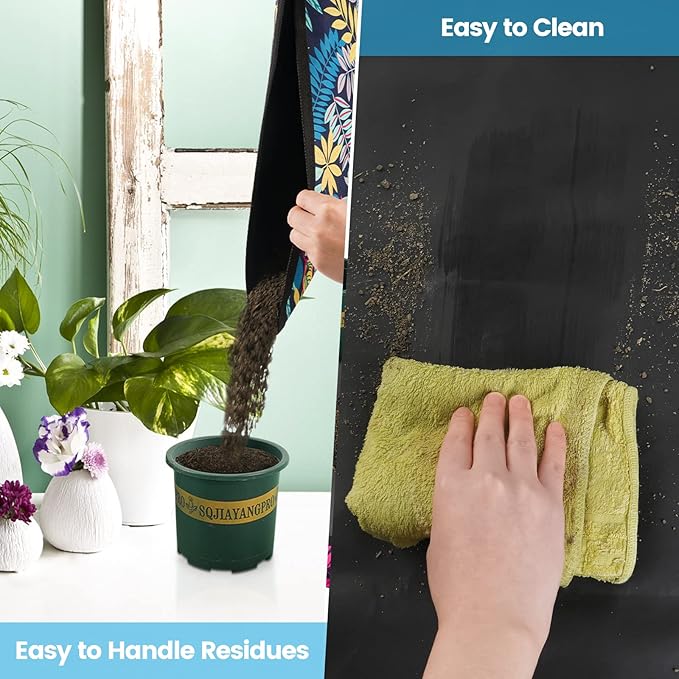Extra Large Repotting Mat for Indoor Plants Transplanting and Dirt Control, Foldable Waterproof Succulent Potting Mat, Gardening Gifts for Plant Lovers (43.5"x29.5") FocusonGardeningProjects