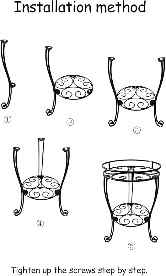 11.8 inches Diameter Tall Metal Plant Stand for Indoor or Outdoor,Heavy Duty Flower Pot Stand Rack Holds Big Heavy Plants,Black (18.9 INCHES TALL) TREEZITEK