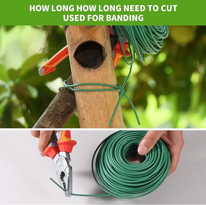 YDSL 88 feet Garden Flexible Wire, Soft Twist Plant Ties for Plant Vines and Office Organization (Diameter - 3MM) YDSL