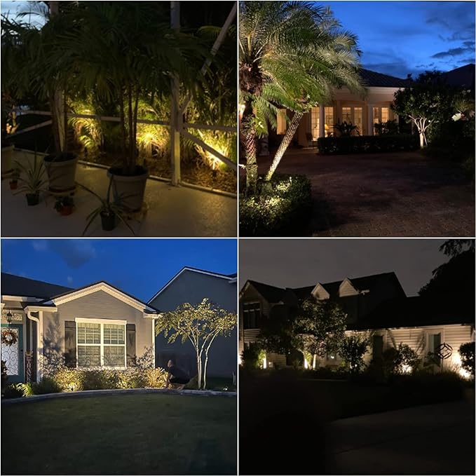 Malibu 50 Watt Floodlight Landscape Lights Outdoor Spotlight Waterproof Path Light Low Voltage Lighting with Spike Stand for Garden, Yard, Pathway, Lawn, Driveway Outdoor Lighting 8301-9601-01 Rootora