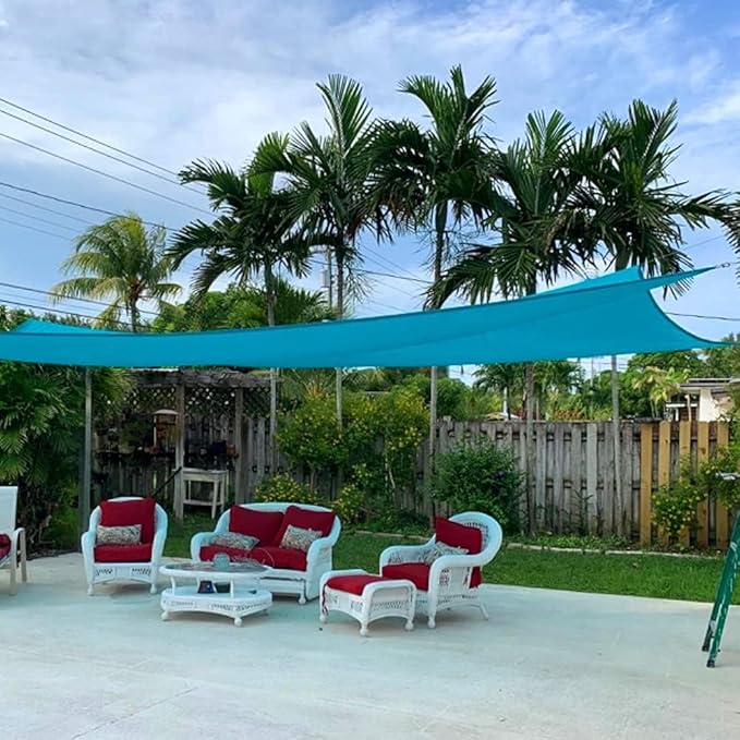 Quictent 20x26ft Sun Shade Sail for Patio, 185GSM Heavy Duty Rectangular Outdoor Sunshades UV Block Outside Canopy Cover for Backyard QUICTENT