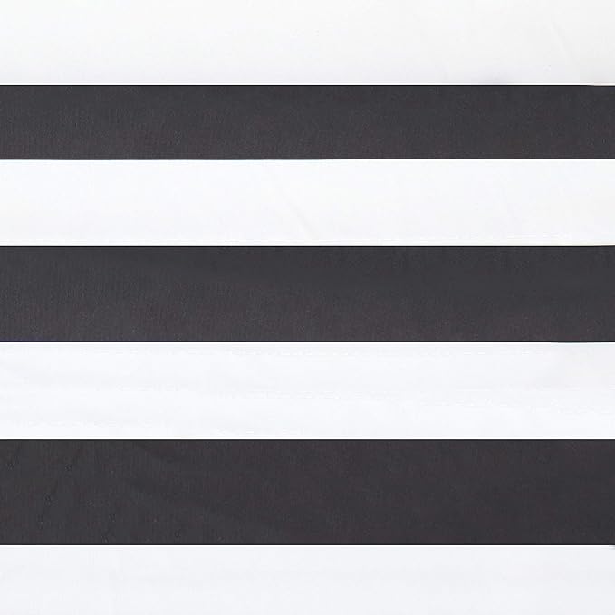 Sunnydaze Quilted Outdoor Hammock with Spreader Bars - Heavy-Duty 450-Pound Capacity Double Hammock for Outside - Black and White SunnydazeDecor