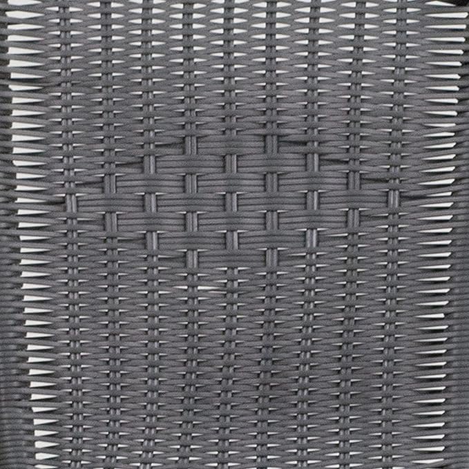 Flash Furniture Lila Modern Rattan Indoor/Outdoor Stackable Dining Chairs, Stacking Rattan Bistro Chairs for Patio or Restaurant, Set of 4, Gray FlashFurniture