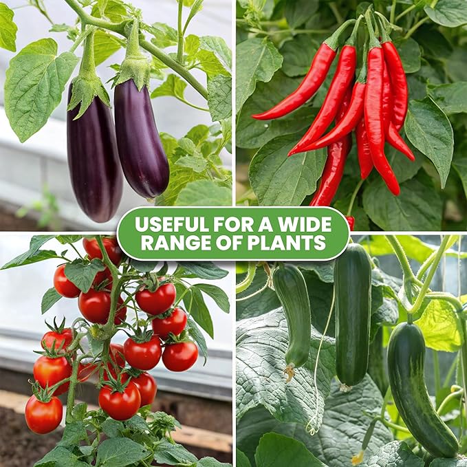 Tomato Cage Square - Large Trellis Stakes and Plant Support Structures for Vegetables and Climbing Plants - Tall Tomato Cages for Garden, Pots, Raised Garden Bed Outdoor Supplies (3 Pack - Up to 58") K-BRANDS