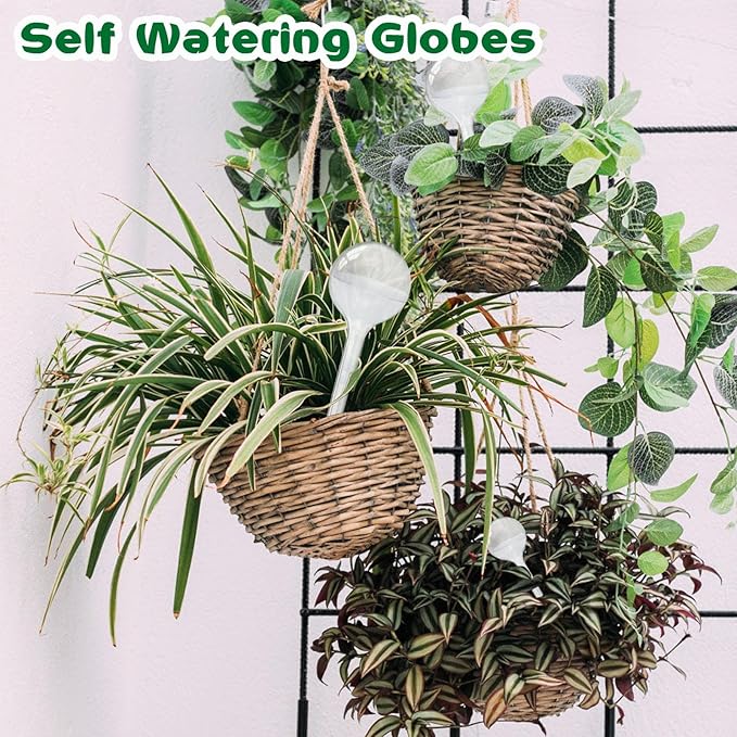 20 PCS Clear Plant Watering Globes,Plastic Self-Watering Bulbs,Self Watering Planter Insert Plant Accessories for Plants Indoor,Outdoor,Flowerpot,Home Garden(Large,Medium,Small) -PlantWateringGlobes-