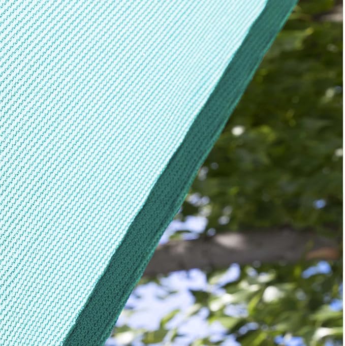 Amgo Custom Size 10' x 19' x 21.5' Turquoise Triangle Sun Shade Sail Order to Make Canopy Awning UPF50+ AGSLT, 95% UV Blockage, Water & Air Permeable, 200GSM Commercial Standard (We Customize) Amgo