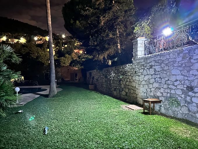 intelamp Solar Outdoor Lights,6000mAh Motion Sensor with Dual Sensors,Waterproof Solar Flood Lights 270°Wide Angle for Outside with 3 Modes IntelampSolarLightingArtist
