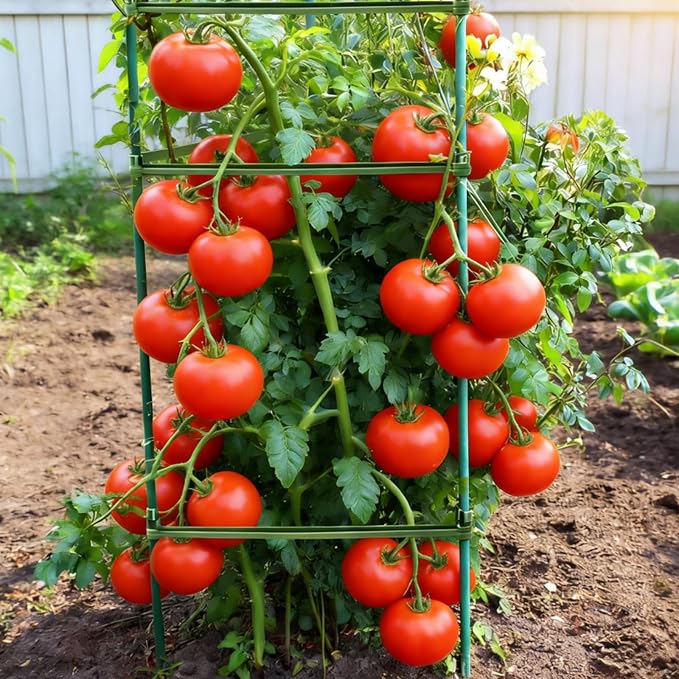 100Pcs Stake Arms for Tomato Cage, 11.8 inch Tomato Stake Connectors, Expandable Support Trellis Connectors for 11mm Stakes for Garden Climbing Plants Vegetables Rootora
