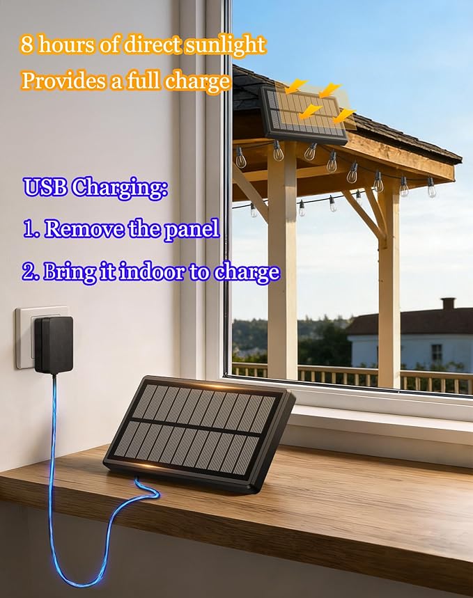 50ft-Solar-Powered-Lights-Outdoor-Waterproof-String Lights-Outside-Patio-Yard-Garden-Fence-Backyard-Deck-Porch-Balcony-Patios-Camping-Battery-Operated-LED-Fairy-Strip-Lighting-Hanging-Edison-Bulbs-S14 Rootora
