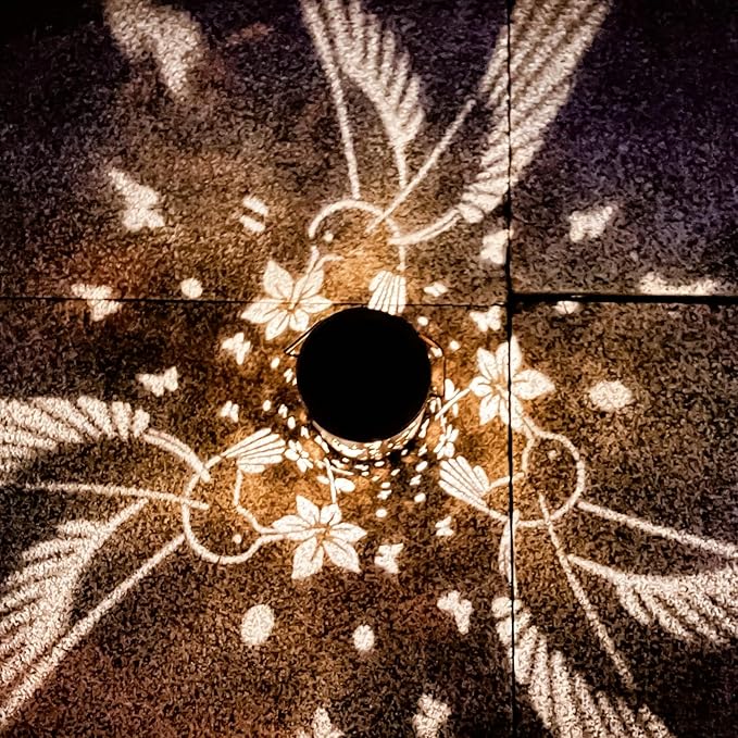 Solar Lanterns Outdoor Waterproof Hummingbirds Birthday Gifts for Women Mom Grandma Garden Decor Metal Hanging LED Decorative Light for Patio Yard Lawn Backyard Front Porch Gardening Gifts DIBIEECN