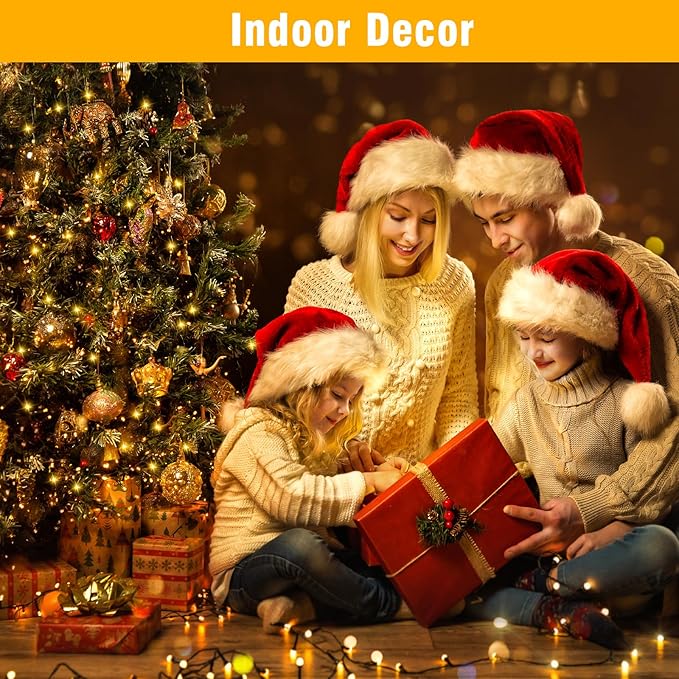 Nisocy 200 LED Christmas Connectable String Lights Outdoor Waterproof – Warm White Fairy Lights with Plug, Tree Lights for Patio, Garden, Bedroom, Wedding, Party, Decor (66FT) NISOCYLighting