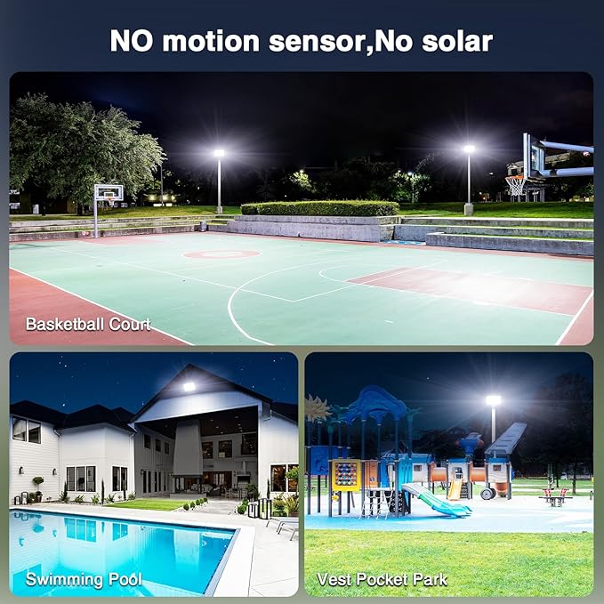 Onforu 120W Flood Lights Outdoor, 12000lm Bright LED Work Light with Plug, 6500K Daylight White LED Flood Lighting, IP66 Waterproof Security Yard Lights for Yard Garage Stadium 2 Pack Onforu
