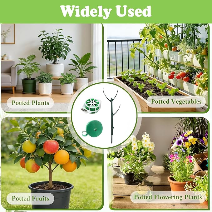Stackable Monstera Moss Pole - 10 PCS Coir Plant Support Stakes for Indoor Plants, Bendable Totem Pole for Climbing Vines, Money Plant | Durable Indoor Plant Stakes (10 Pack) Rootora