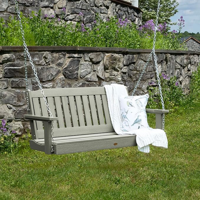 Highwood Lehigh Porch Swing, 4 Feet, Eucalyptus highwood
