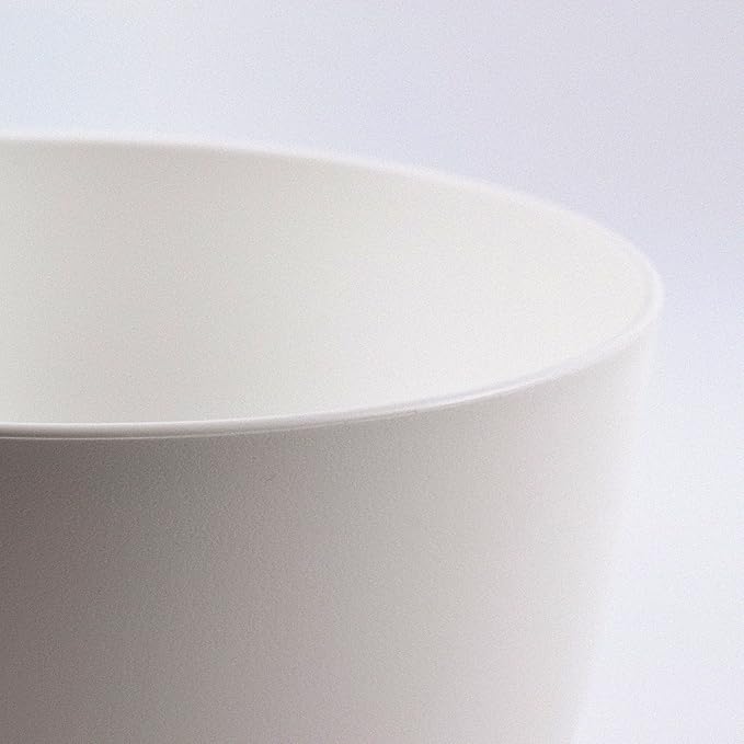 Plant Pots 12/10/9 inch Set of 3, Self Watering Flower Pots Indoor Outdoor, Planters with Drainage Hole Saucer Reservoir, White TYMENSH