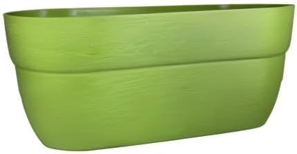 Bloomers Railing Planter with Drainage Holes- 24” W- Sage Green Emsco+Group