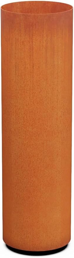 Plantercraft Large Round Planters for Outdoor Plants - 42 Inch Tall Corten Steel Planter - Extra Large Outdoor Planters for Modern Patio, Deck & Entryway | 12" Dia x 42" H Plantercraft