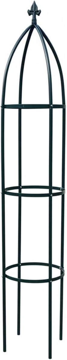 100% Metal Obelisk Garden Trellis 6.3 Feet Tall Sturdy Plant Support for Climbing Vines and Flowers Stands,1pc Upgrade (Green, Large) LeJoy+Garden