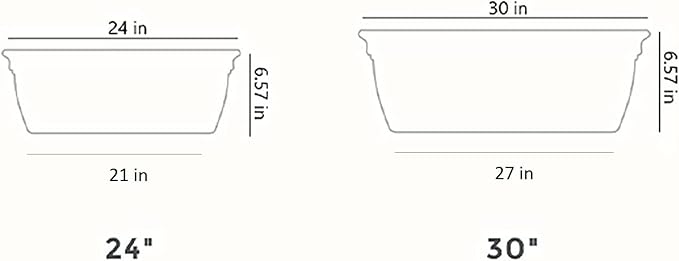 The HC Companies 24" Eclipse Plastic Window Box 7.76"x24"x6.57" in Black Color TheHCCompanies