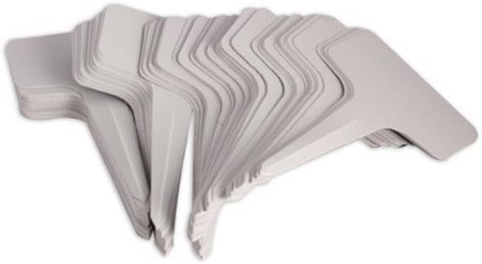 KINGLAKE 100 Pcs 6 x10cm Plastic Plant T-Type Tags Nursery Garden Labels KINGLAKE