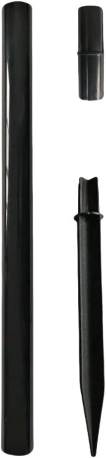8.25" Reinforced ABS Plastic Solar Ground Spikes - Durable Solar Light Replacement Stakes for Garden, Pathway, Deck, Camping, Christmas Lights (Fits 0.83" Inside Diameter) (Black-1 Pack) Rootora