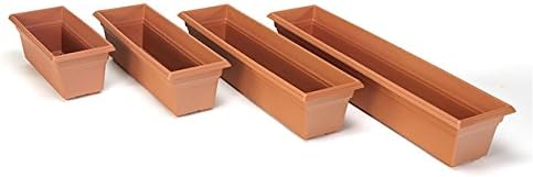 Novelty 16365 Countryside Flower Box Planter, 36-Inch, Terracotta Novelty
