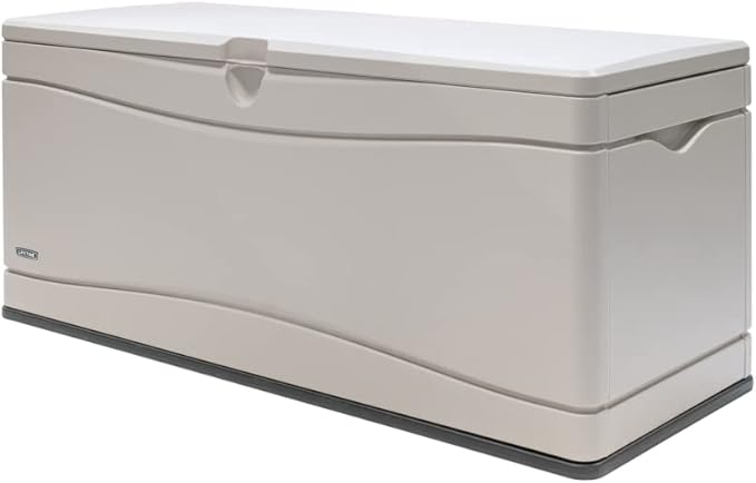LIFETIME 60040 Deck Box, 130 Gallon, Desert Sand Lifetime