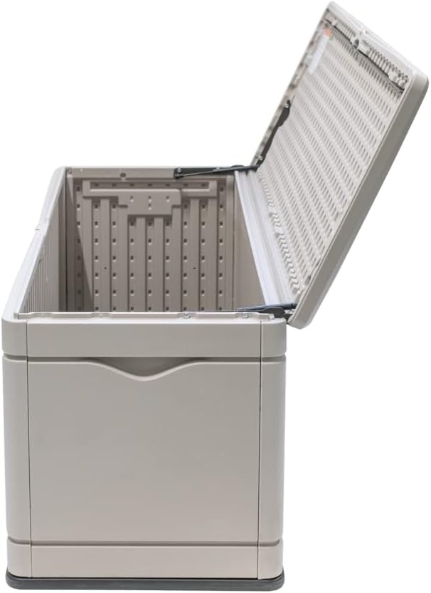 LIFETIME 60040 Deck Box, 130 Gallon, Desert Sand Lifetime